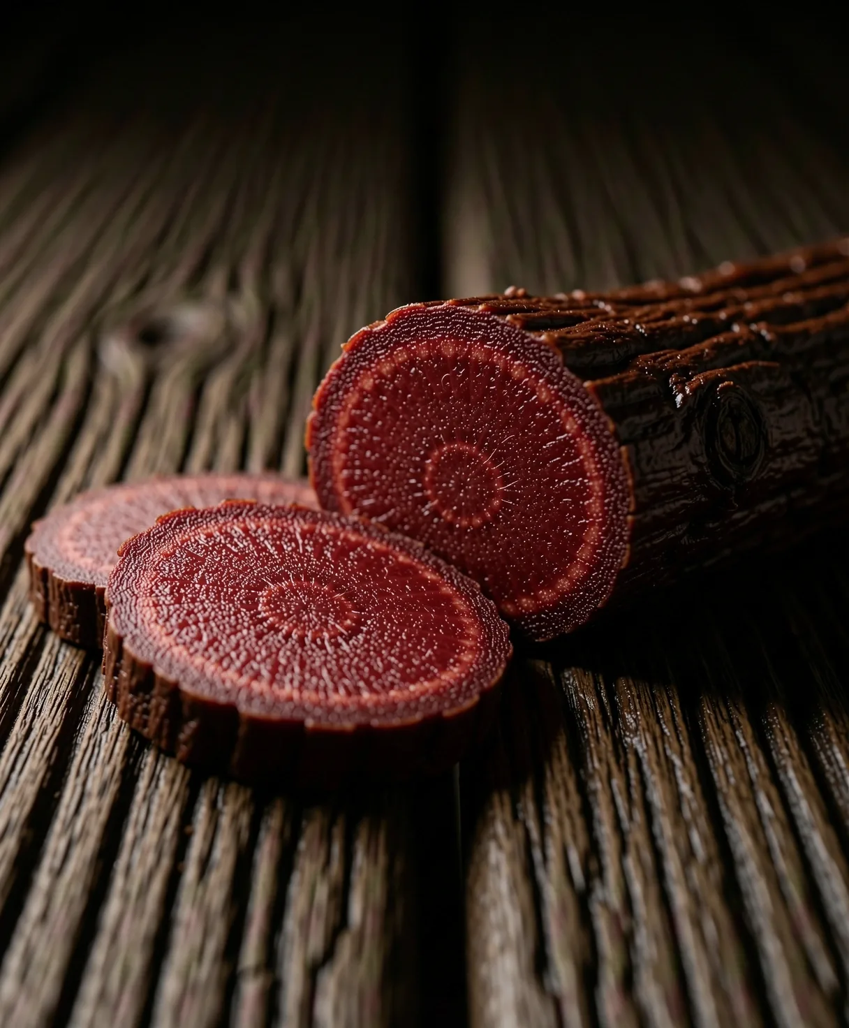 Raw botanical ingredient focus.